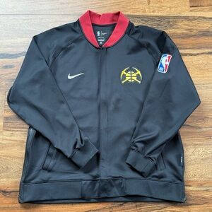 NBA Black and Red Bomber Jacket